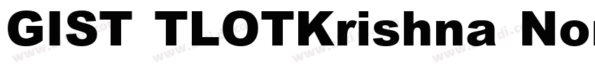 GIST TLOTKrishna Nor字体转换